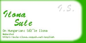 ilona sule business card